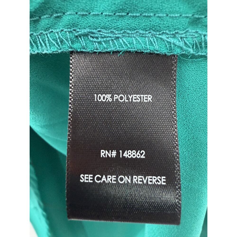 Torrid Madison Georgette Button Up Long Sleeve Shirt 2/2X NWT Fanfare Green - Picture 6 of 9